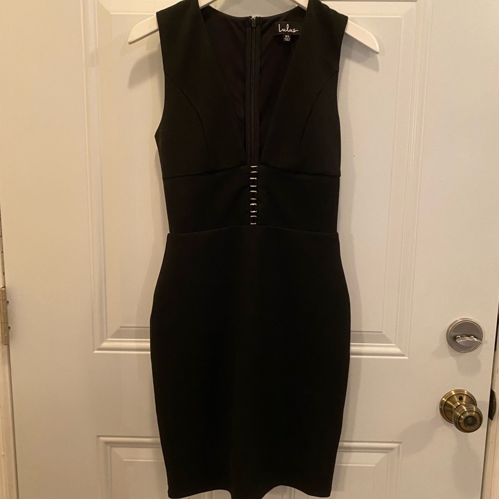 Lulu’s black mini dress XS
